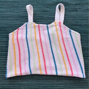Zara Multicolor Striped Kids Bib
